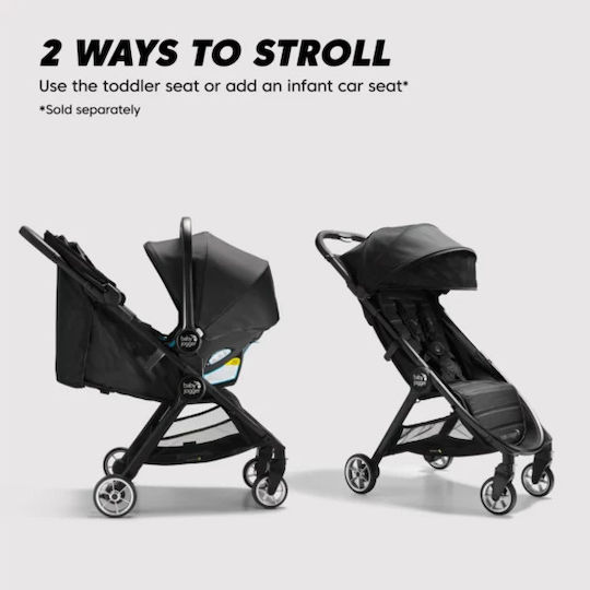 Baby Jogger City Tour 2 Adjustable Baby Stroller Suitable for Newborn Shadow Grey 6.5kg