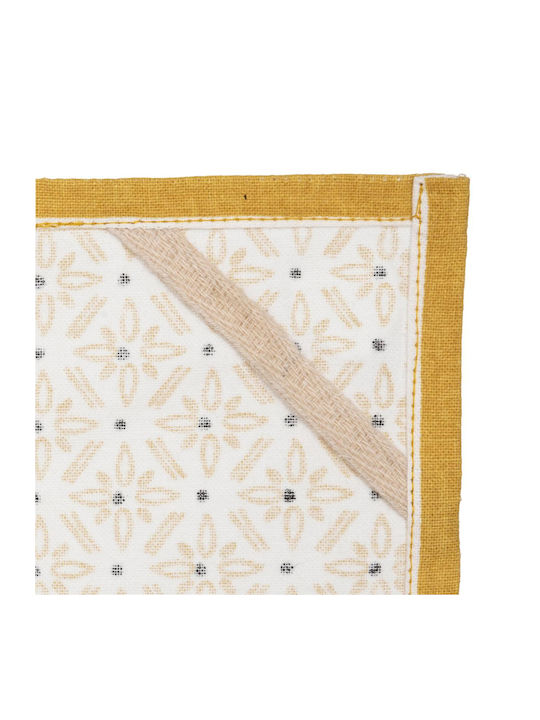 Atmosphera Ποτηρόπανο από 100% Βαμβάκι Ochra 45x70cm 3τμχ