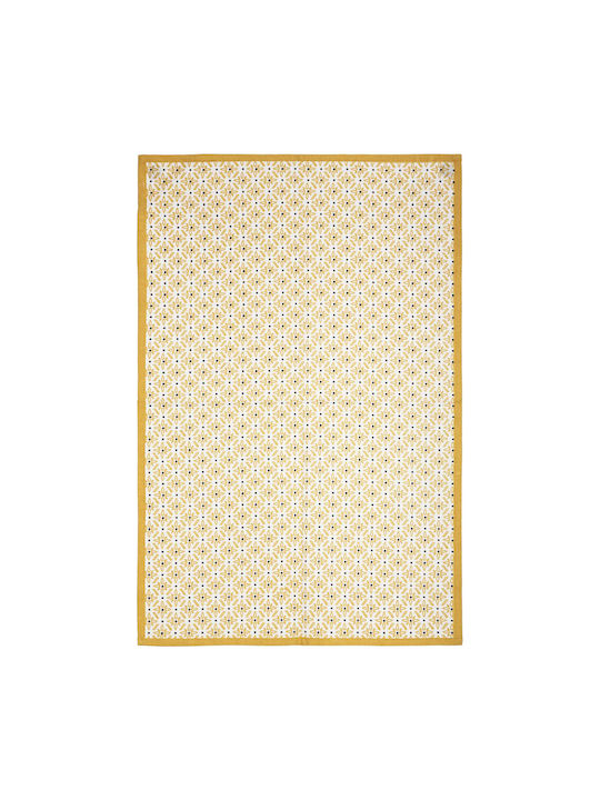 Atmosphera Ποτηρόπανο από 100% Βαμβάκι Ochra 45x70cm 3τμχ