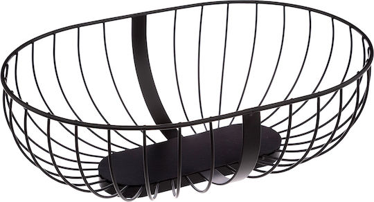 Secret de Gourmet 179788 Fruitieră Metalic Negru 32x21.2x10.5buc