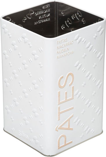 Nature Vase Pasta with Lid Metallic White 1000ml