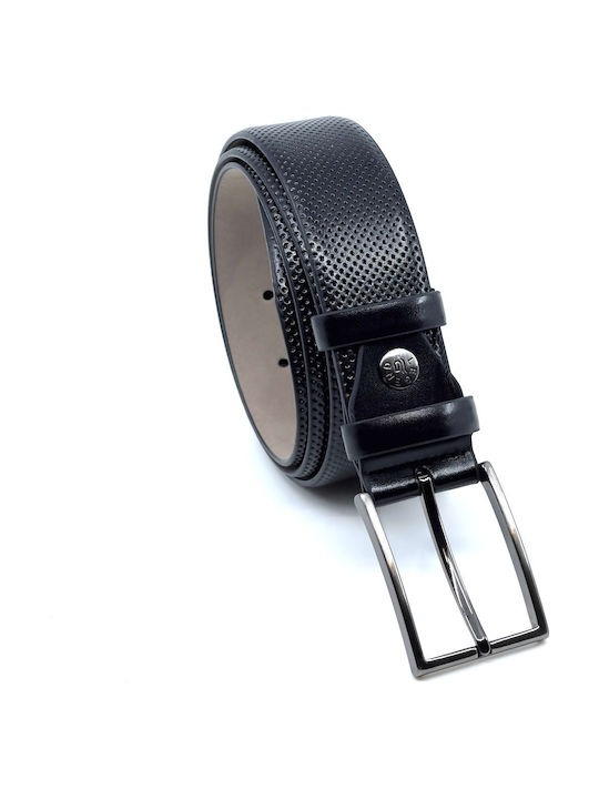 Men's Belt from Artificial Leather Black
