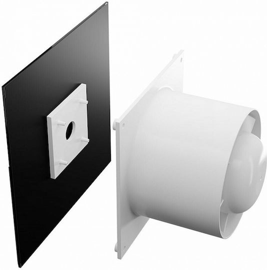 Dospel Veroni Glass 100 WCH Wandmontage Lüfter 100mm Schwarz