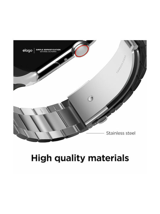 Elago Metal Band Λουράκι Ασημί (Apple Watch 44/45/46mm/Ultra 49mm) Elago Metal Band Λουράκι Ασημί (Apple Watch 44/45/46mm/Ultra 49mm)