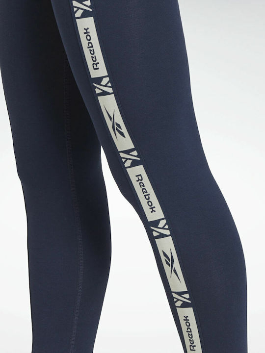 Schulung Frauen Lang Leggings Hochgeschnitten Vector Navy