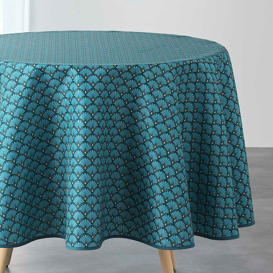 Rotunde Fleckabweisend L-C Artchic Blue 180x180cm