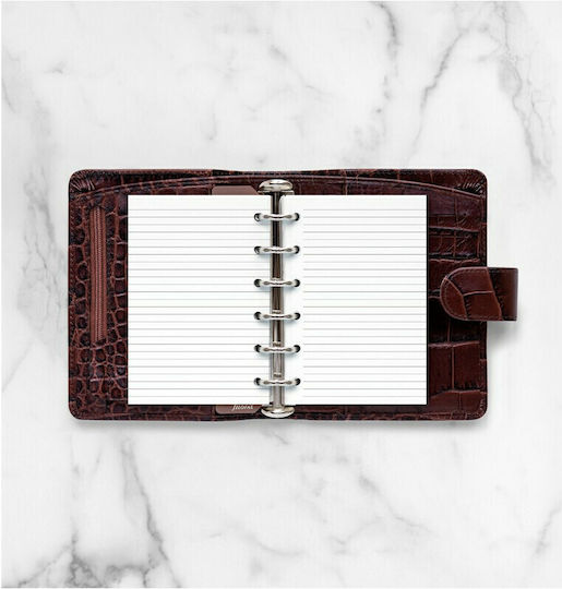 Filofax Pocket Replacement Sheets 25 White Ruled