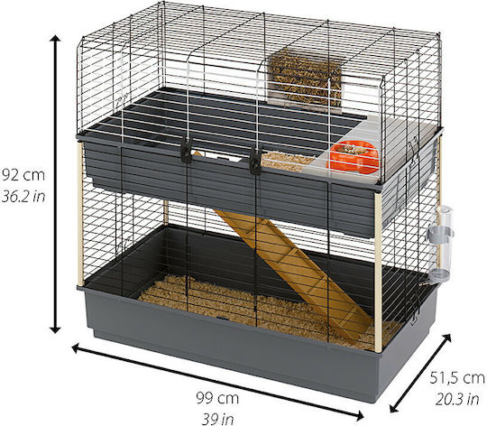 Ferplast Rabbit 120 Double Nagerkäfig 57x93,5x95cm