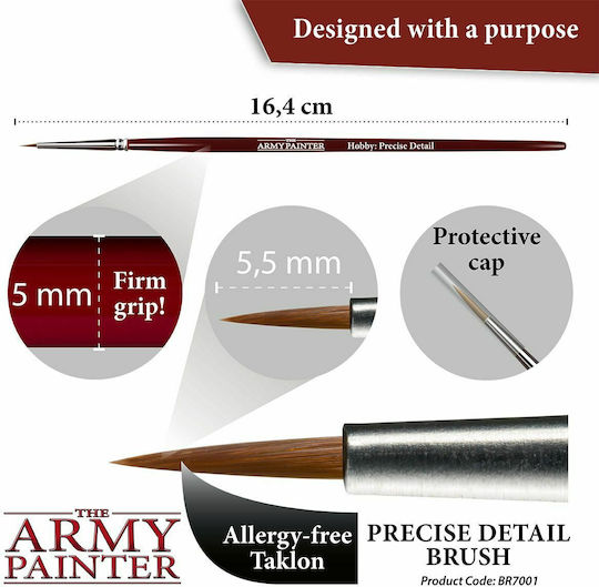 The Army Painter Hobby: Precise Detail Brush Paintbrush Modeling BR7001