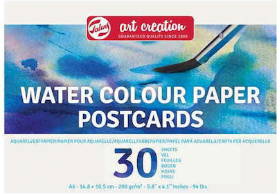 Royal Talens Молив за акварел Water Colour Paper Postcards A6 30 Φύλλα 30 Листа