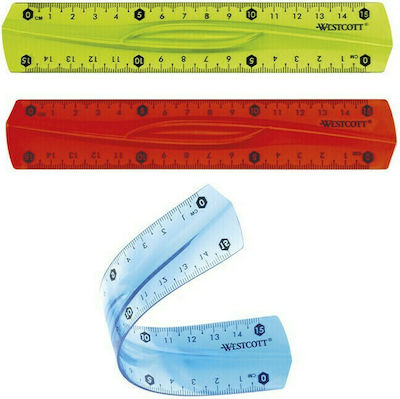 Westcott Plastic Ruler 15cm (Μiscellaneous colours)