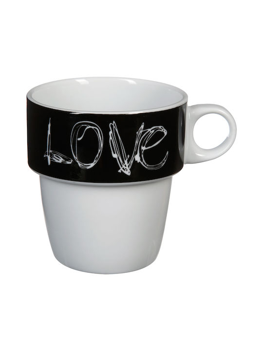 Secret de Gourmet Love Σετ Φλιτζάνια Καφέ Κεραμικά Πολύχρωμα 260ml 6τμχ