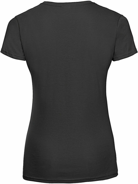 Russell Europe Femeiesc Tricou Promotional Mânecă Scurtă în Negru Culore