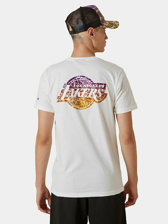 New Era La Lakers Nba Team Tricou Alb