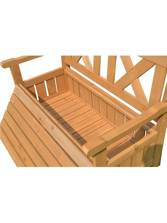 Cutie de depozitare pentru exterior Lemn 125lt Maro L150xW61xH85buc Cutie de depozitare pentru exterior Lemn 125lt Maro L150xW61xH85buc