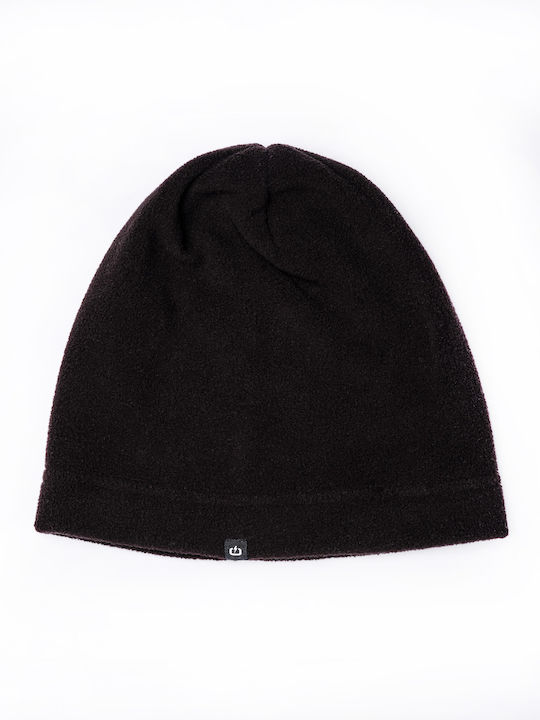Beanie Unisex Fleece Σκούφος σε Μαύρο χρώμα