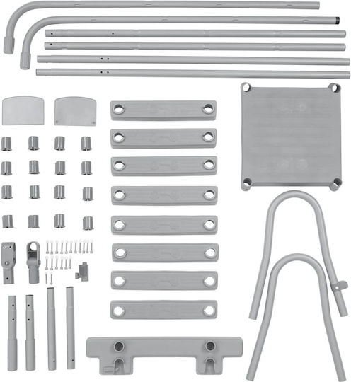 Bestway Pool Ladder from Plastic with Height 132cm Gray