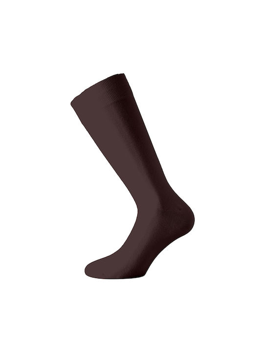 Walk Men's Solid Color Socks Brown