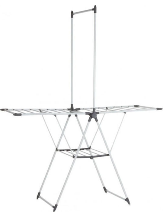 5Five Sinai Stainless Steel Folding Floor Clothes Drying Rack with Hanging Length 16m