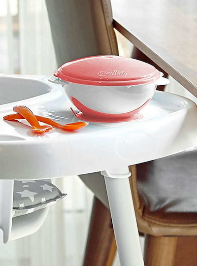 Baby Jem Baby Food Plate made of Plastic Pink