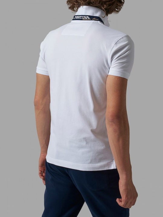 La Martina Herren Kurzarmshirt Polo White