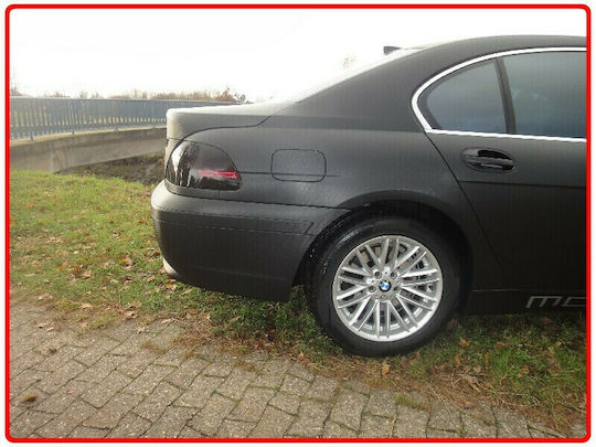 mcCarbon Car Membrane Stickers Carbon 100 x 60cm for Car Lights in Black Color 1pcs