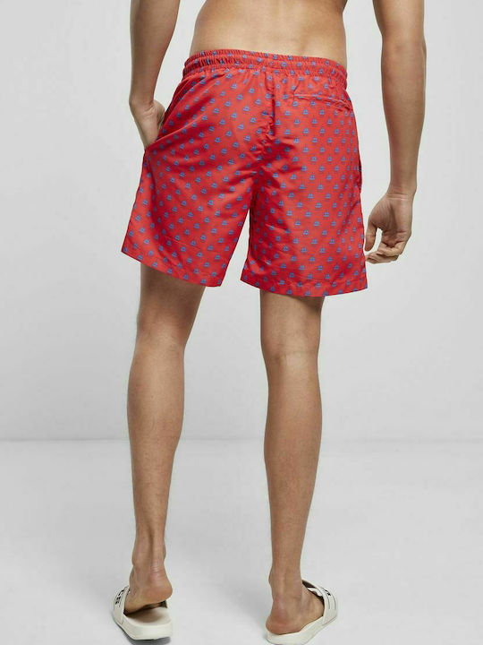 Urban Classics Herren Badebekleidung Shorts Lil Yacht Aop mit Mustern