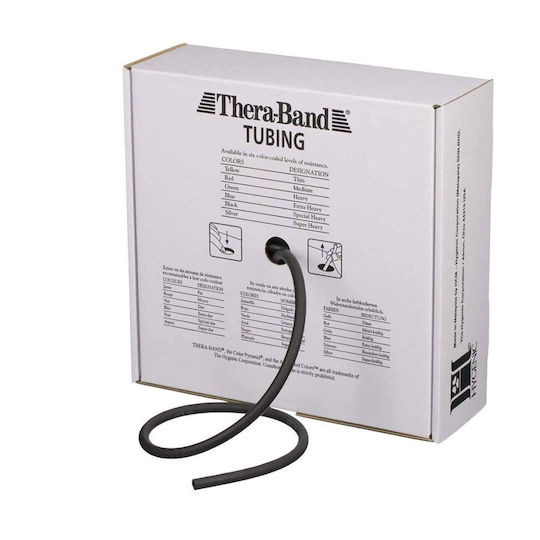 Thera-Band 51160 Λάστιχο Γυμναστικής Σωληνωτό Πολύ Σκληρό Μαύρο 1m 1m