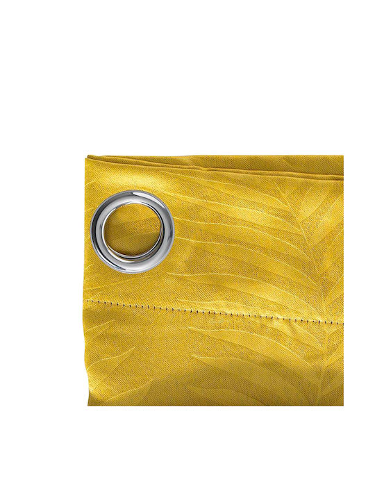 Douceur d'Intérieur Κουρτίνα με Τρουκς L-C Tropicaline Jaune 140x240εκ.