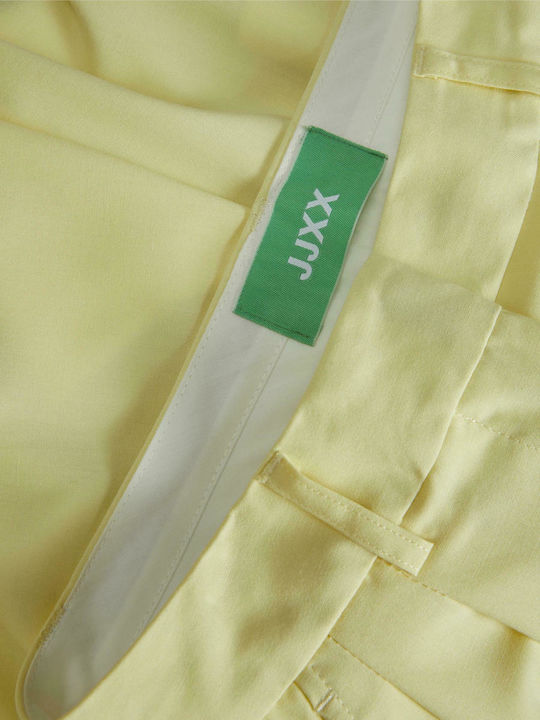 Women's High-waisted Shorts Pastel Yellow