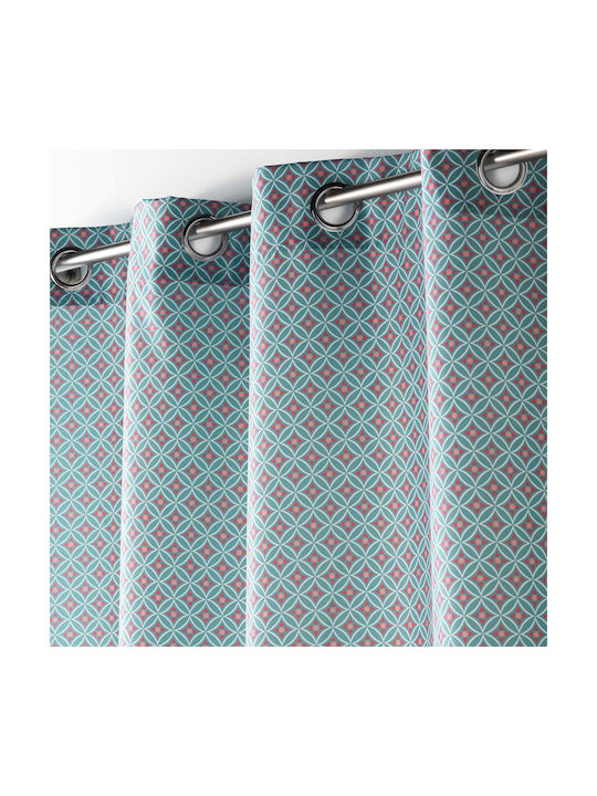 Douceur d'Intérieur Curtain with Grommets L-C Havana Rideau Light Blue 140x260cm