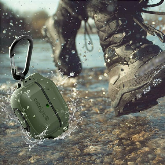 Catalyst Total Protection Калъф с кука Army Green за Apple AirPods 3
