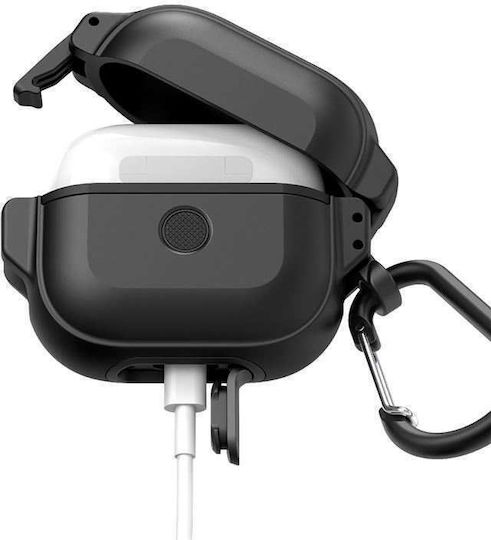 Catalyst Total Protection Husă cu cârlig în culoarea Negru pentru Apple AirPods 3