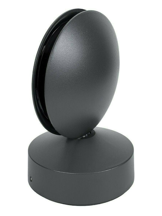 GloboStar Zeroda Wall-Mounted Outdoor Spot Light LED IP65 9W with Warm White Light Double Beam 11x10x16εκ.