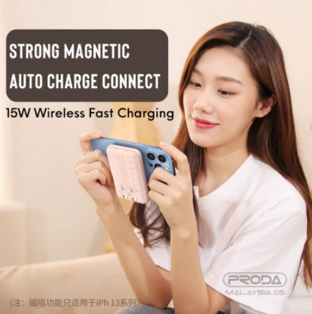Remax RPP-281 Power Bank 10000mAh 22.5W με Θύρα USB-C Power Delivery Ροζ