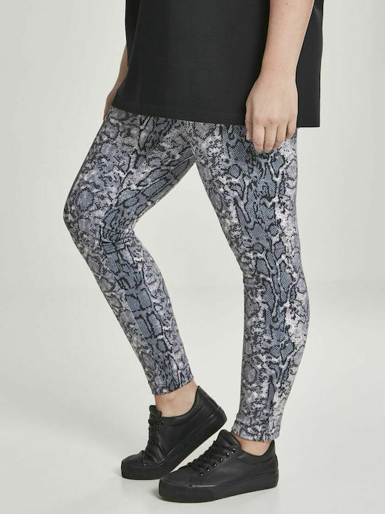 Women's Long Legging  Waisted Grey Snake