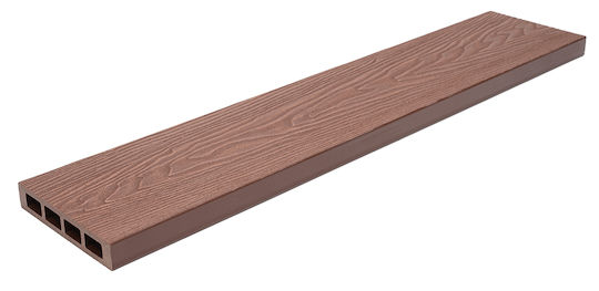 Newplan Deck Περίφραξης Κήπου από WPC 360x12x2εκ. Καφέ