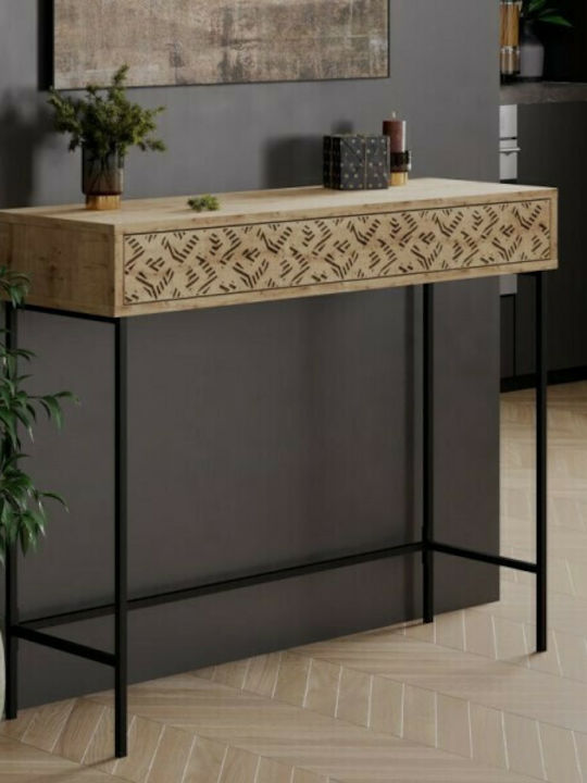 Elettra Consolă Natural / Negru L110xL35.5xH90buc