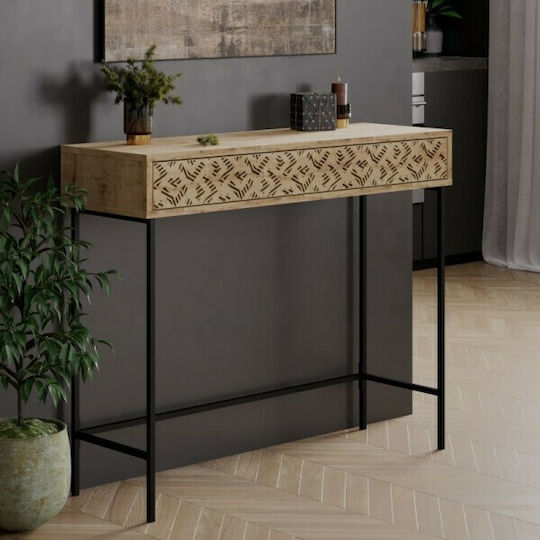 Elettra Konsole Natural / Black L110xB35.5xH90cm