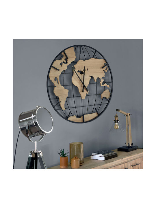 Spitishop Silent Wall Clock Metallic Black Ø90cm