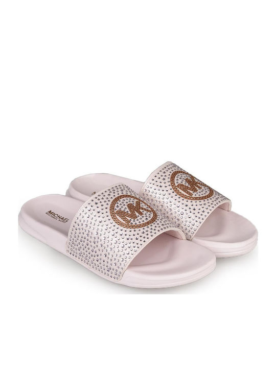 Παιδικές Σαγιονάρες Slides Ροζ Jett Charm Crystal