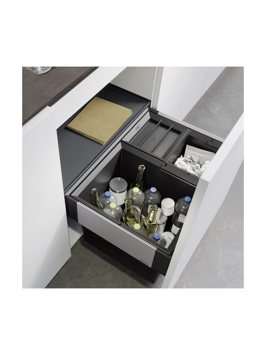 Blanco Coș Select II XL 60/3 Reciclare Pentru Dulap Plastic Negru 46lt
