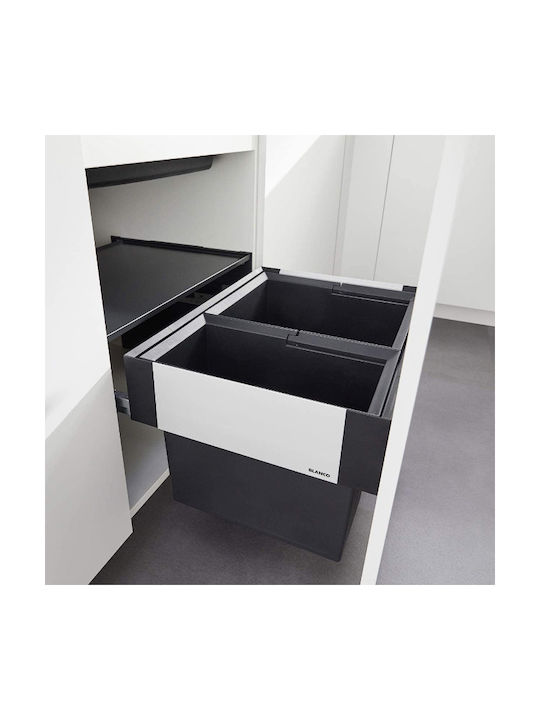 Blanco Coș Select II XL 60/3 Reciclare Pentru Dulap Plastic Negru 46lt