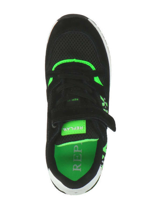 Kinder Sneakers mit Klettverschluss Schwarz
