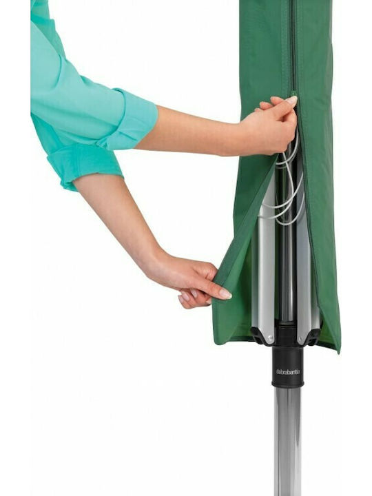 Brabantia Lift-O-Matic Rotary Dryer Metallic Folding Floor Clothes Drying Rack with Hanging Length 50m