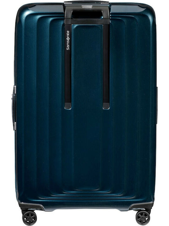 Samsonite NUON Große Hartschale Koffer Marineblau mit 4 Rädern Höhe 81cm