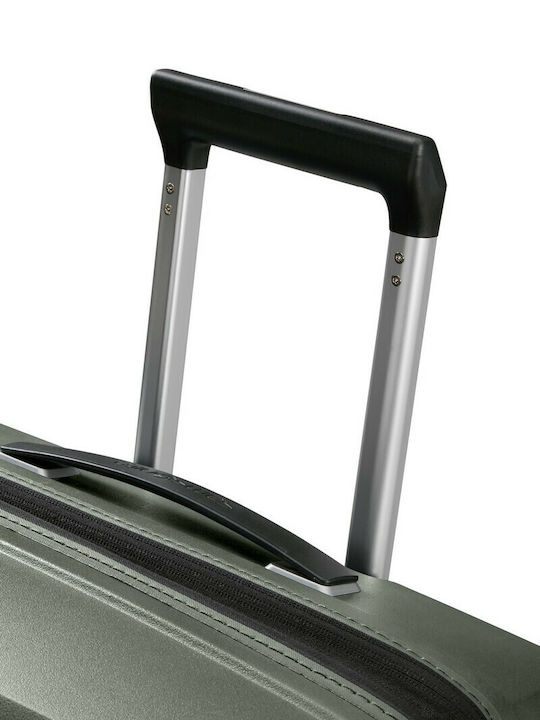 Samsonite Upscape Mittlerer Hartschalen-Reisekoffer Grün mit 4 Rädern Höhe 68cm