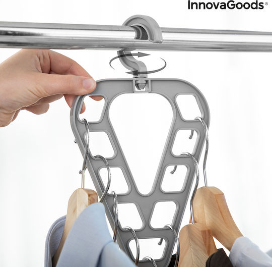 InnovaGoods Orzer Κρεμάστρα Ντουλάπας για Φουλάρια Πλαστική Γκρι V0103535 2τμχ