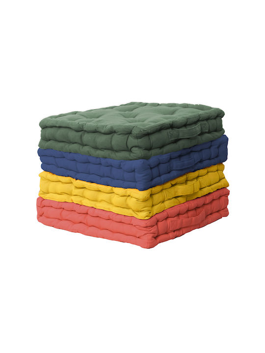 Viopros Floor Pillow 581 From 100% Cotton Terracotta 40x40cm