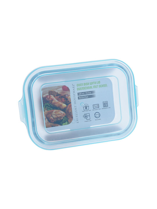 Cutie pentru Mâncare Sticlă Albastru 630ml 1buc